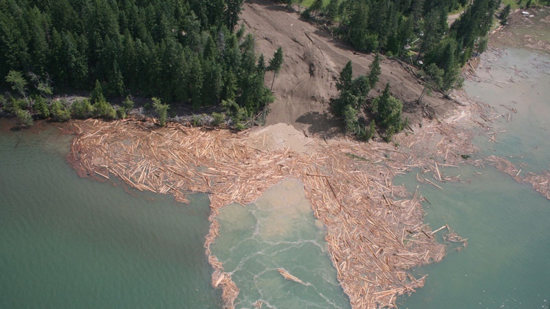 Landslide, B.C., Johnsons Landing 