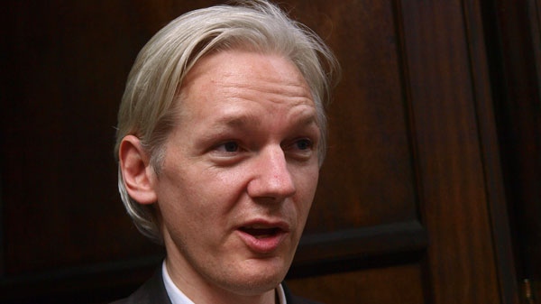Founder and editor of the WikiLeaks website, Julian Assange, faces the media during a debate event, held in London Tuesday, July 27, 2010. (AP / Max Nash)