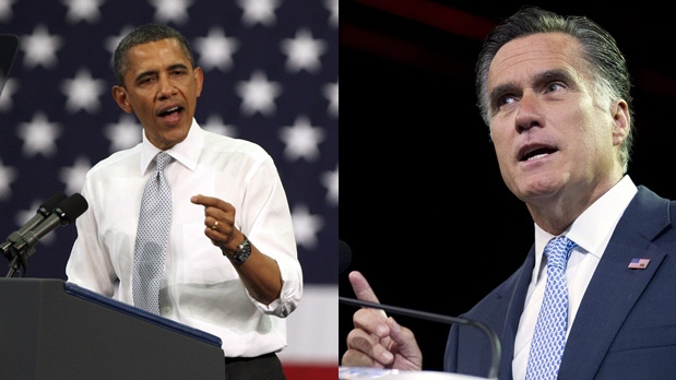 Obama and Romney split screen (AP Photos)