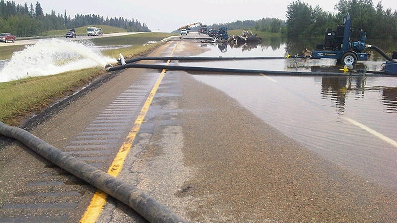 Highway 16 flooding