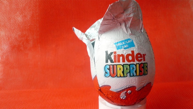 Cops ask for tips after display of Kinder eggs stolen in Ontario