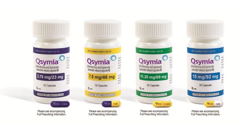This product image provided by Vivus Pharmaceuticals Inc. shows bottles of Qsymia, the company's anti-obesity drug. (AP Photo/Vivus Pharmaceuticals Inc.)