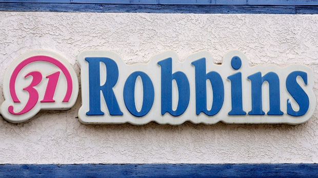 A sign for Baskin-Robbins is seen Tuesday, May 6, 2008 in Los Angeles. (AP Photo/Damian Dovarganes)