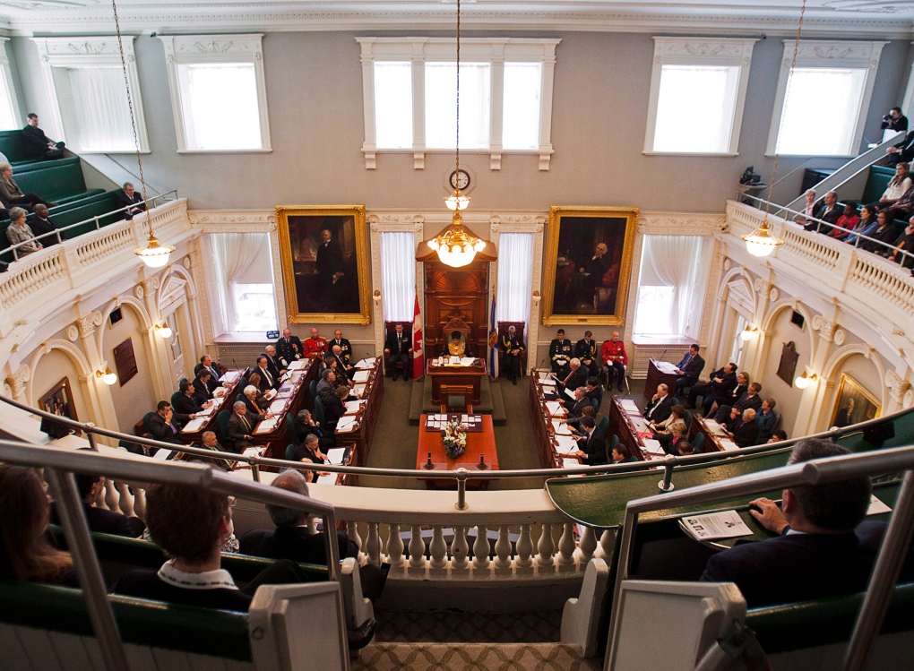 Inside the Nova Scotia legislature in Halifax