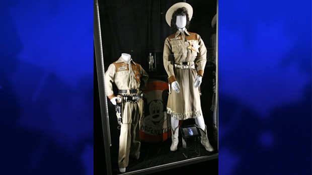 In this image released by Disney, costumes worn by the original cast of "The Mickey Mouse Club," are displayed in Anaheim, Calif. on Sept. 9, 2009. (AP Photo/Disney, Scott Brinegar)
