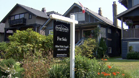 Housing sales in greater Vancouver and the Fraser Valley plummeted in July, down more than 45 per cent compared to the same month in 2009. Aug. 4, 2010. (CTV)