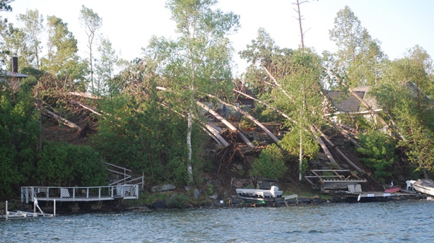 MyNews contributor Donna Malizia sends in this image of storm aftermath in Norway Lake, Ont. on Monday, July 23, 2012.