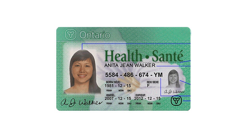 OHIP health card