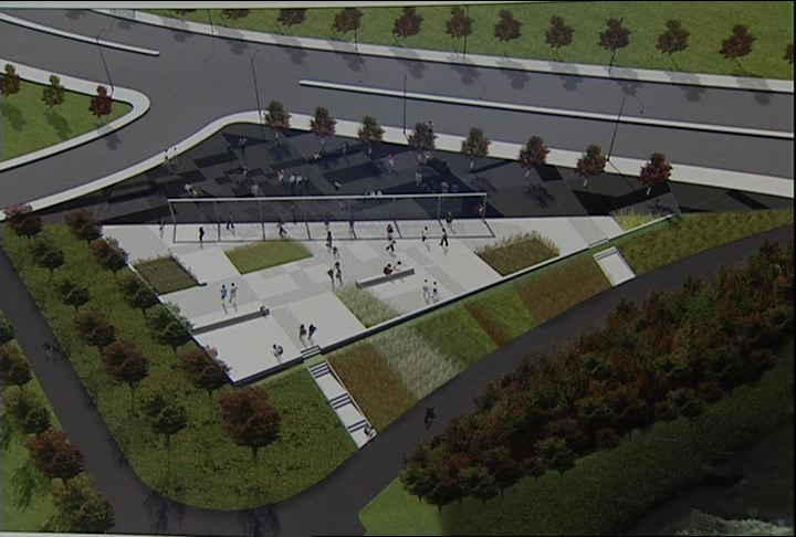 One of the proposed monuments that may grace Lebreton Flats in 2012.