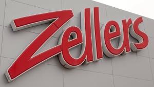 FILE - The Zellers sign hangs over the entrance of a store in Quebec City on Thursday, January 13, 2011. (Jacques Boissinot / THE CANADIAN PRESS)