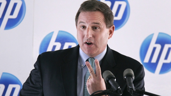 Hewlett-Packard Company Chairman and Chief Executive Officer Mark Hurd speaks at the dedication ceremony of HP's customer service and technical support center in Conway, Ark., Wednesday, March 3, 2010. (AP / Danny Johnston)