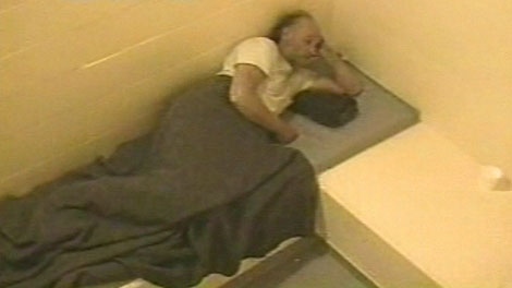 Robert Pickton is shown in a jail cell during a discussion with an undercover police officer in February 2002.