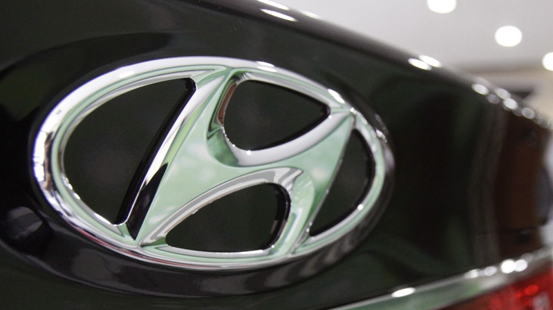 The Hyundai Motor Co. logo is seen in this July 26, 2012 file photo.
