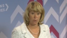 MPP Laurel Broten speaks with the media on July 30, 2012.