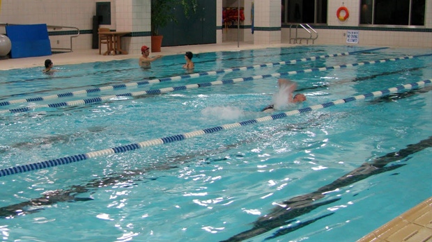 public swimming pool indoor