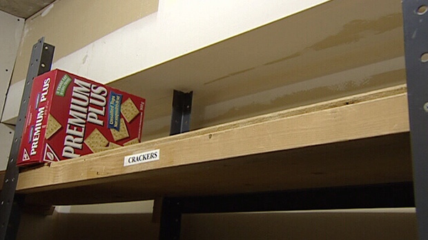 Shelves usually full of food for people in need in Ottawa are now nearly bare at the Barrhaven Food Cupboard.