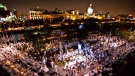 People take part in a Diner en Blanc event in Montreal in a 2009 handout photo. THE CANADIAN PRESS/HO-Sean Mollitt