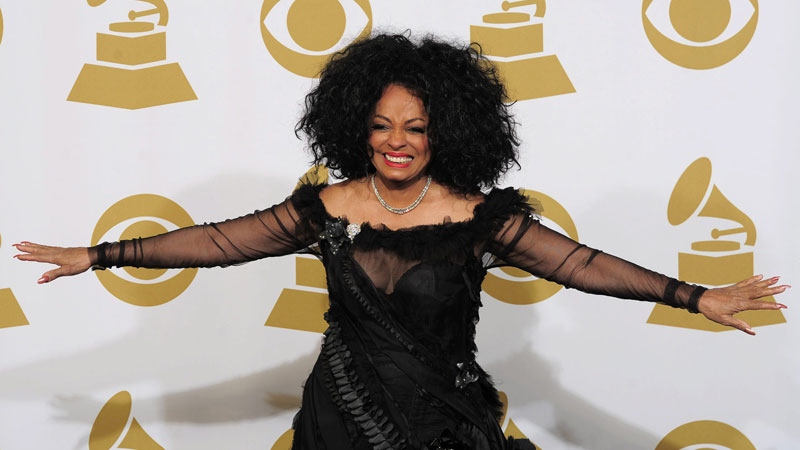 Singer Diana Ross at the Grammy Awards