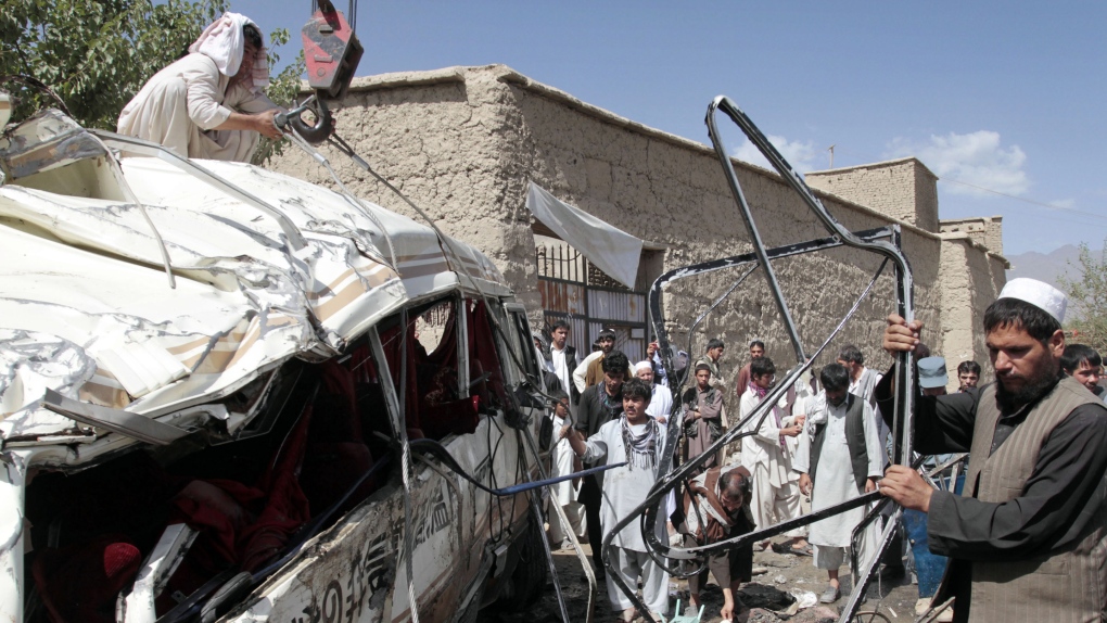 Kabul, Afghanistan bus bomb