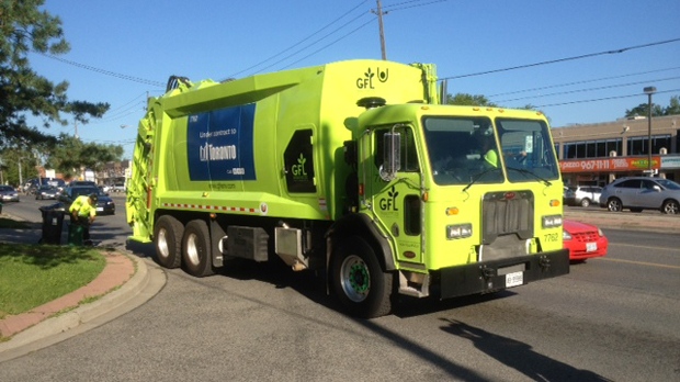 Green For Life (GFL) Environmental truck