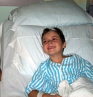 Bon Howland, 6, is making a quick recovery in hospital after he was critically injured in a car crash that killed his parents, Aug. 3, 2010.