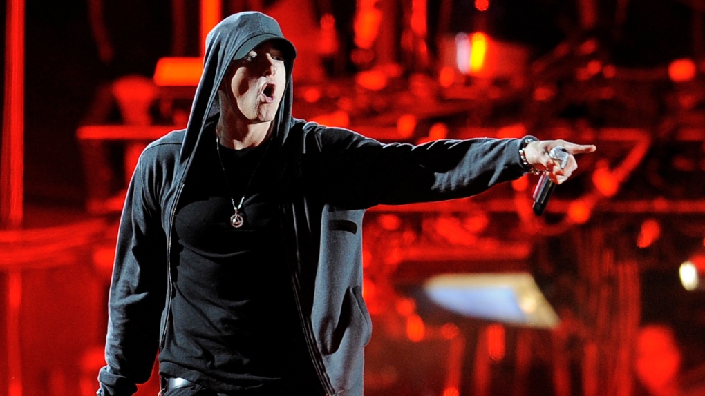 Eminem performs 