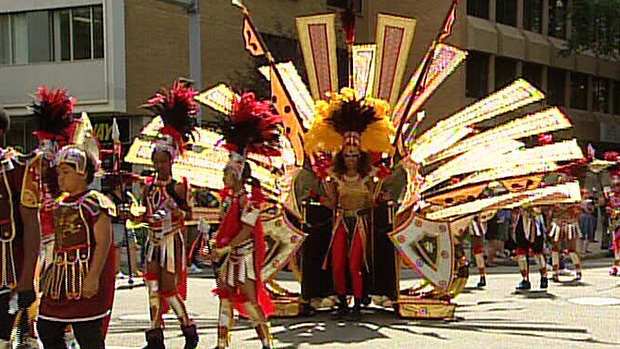 The 28th annual Cariwest festival parade makes its way through downtown Edmonton Saturday.