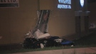 York Regional Police are investigating after a driver crashed into a grocery store north of Toronto, Monday, Aug. 13, 2012.