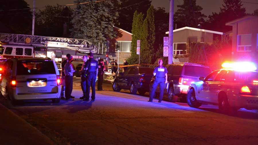 A woman died in Laval on Tuesday night after an apparent arson.