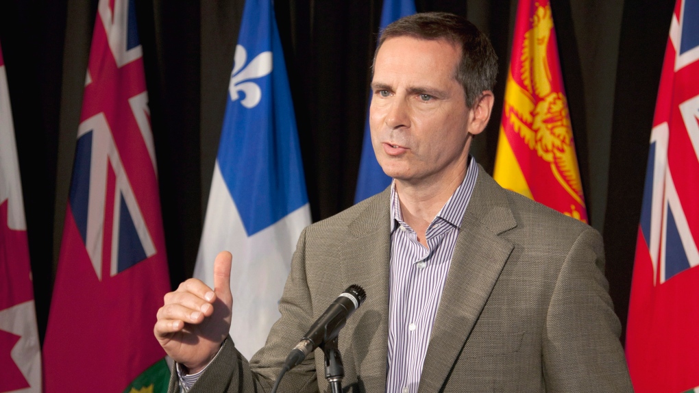  Ontario Premier Dalton McGuinty fields questions at the annual Council of the Federation meeting in