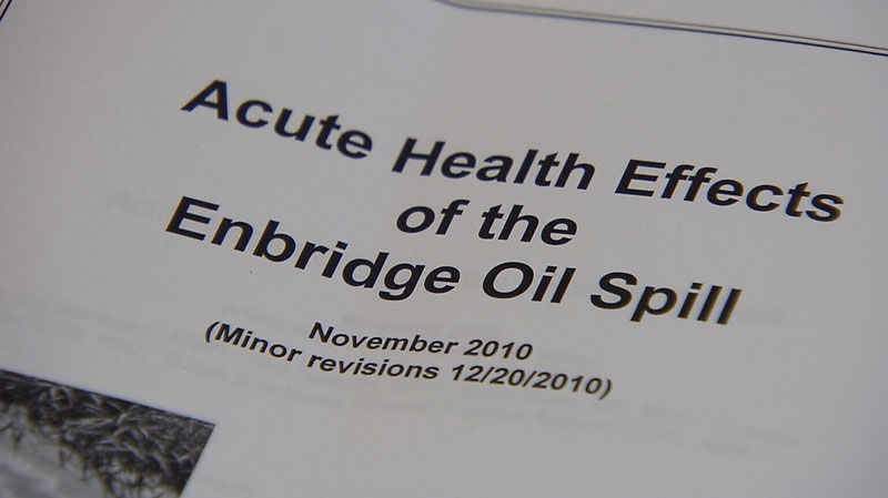 Health impacts of Enbridge spill
