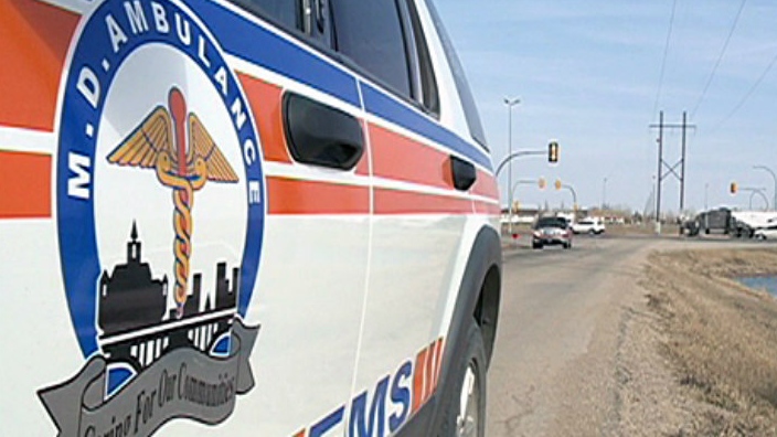 Saskatoon paramedics responded to a series of collision Thursday night.