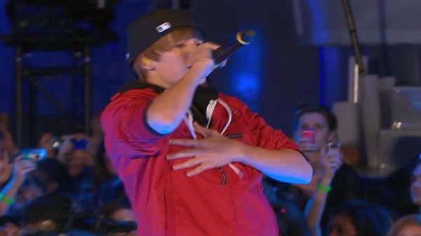Tween phenom Justin Bieber performs in this file photo. He plays at Scotiabank Place in Ottawa, Tuesday, Aug. 24, 2010.