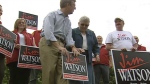 Jim Watson is the only high-profile mayoral candidate in Ottawa to use lawn signs, August 26, 2010.