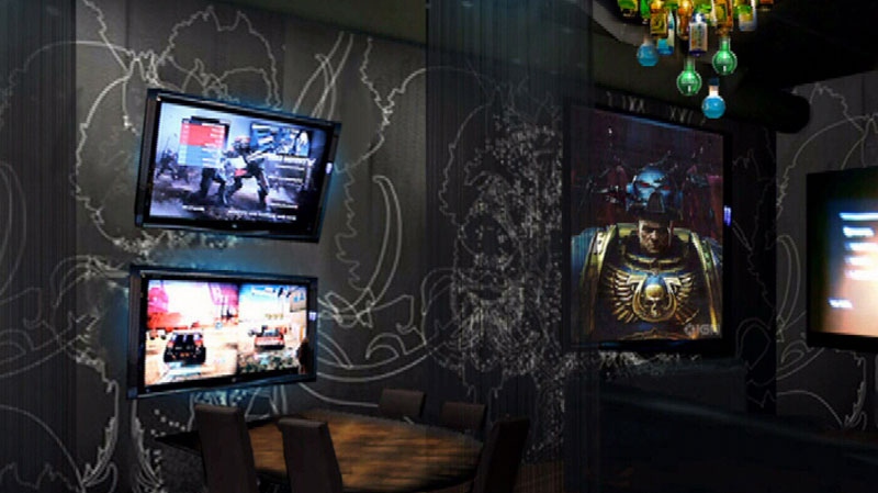 A design concept for the EXP video game bar is seen in this undated image. (CTV)