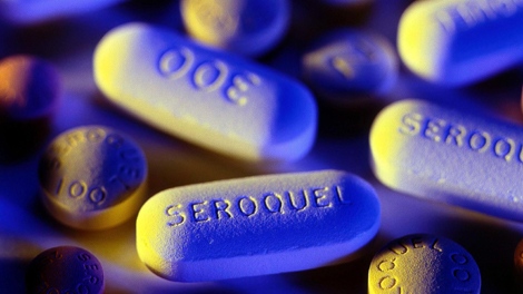 This undated product image released by AstraZaneca, shows Seroquel pills. (AP Photo/AstraZeneca, File)