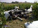 Wreckage of a Cessna 172 that crashed in a cornfield near Moorefield in August 2012, killing all four people aboard, is seen in this photo provided by the Transportation Safety Board of Canada.