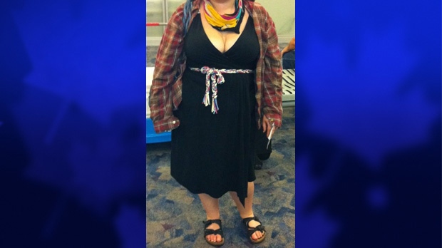 Avital poses in the outfit she says a Southwest Airlines agent told her was too revealing.
