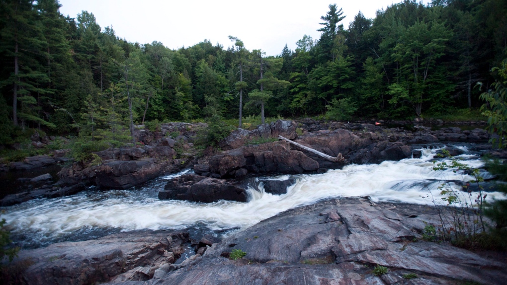 A river is shown at Dorwin park in Rawdon, Que., Friday, Aug. 24, 2012.