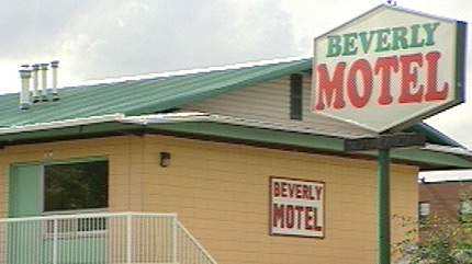 Beverly Motel located at 44 St. and 118 Ave. 