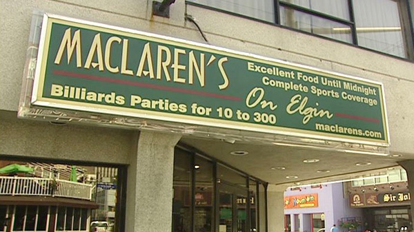 The owner of MacLaren's on Elgin Street is fighting to open a patio for his business on city property.