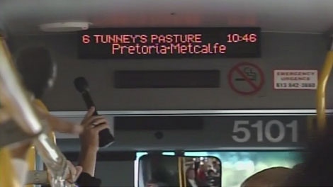 OC Transpo unveiled its new automated system to call out bus stops, Friday, Sept. 3, 2010.