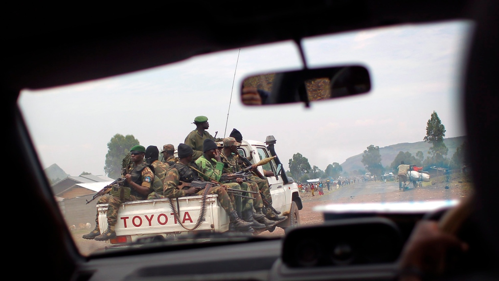 Congolese FARDC, windshield, eastern Congo