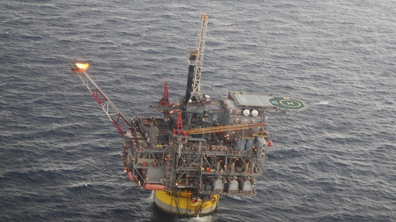 This Oct. 27, 2011 photo shows the Perdido oil platform in the Gulf of Mexico south of Texas.