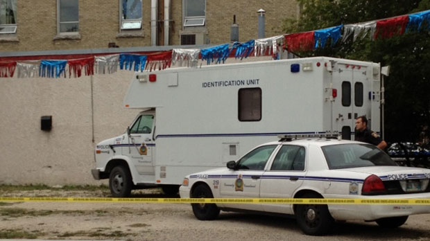 Winnipeg police's forensic identification section was on scene investigating Sunday.