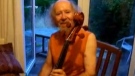 Former Electric Light Orchestra member Mike Edwards plays the cello in a YouTube video, in this undated screen-grab.