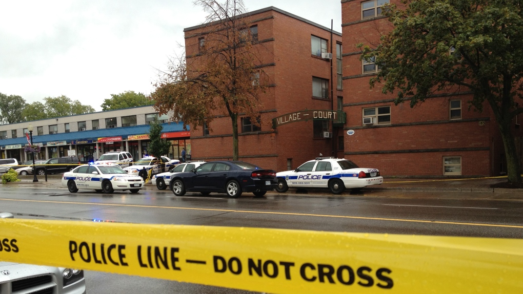 Police respond to a scene in Mississauga where a 50-year-old man was shot