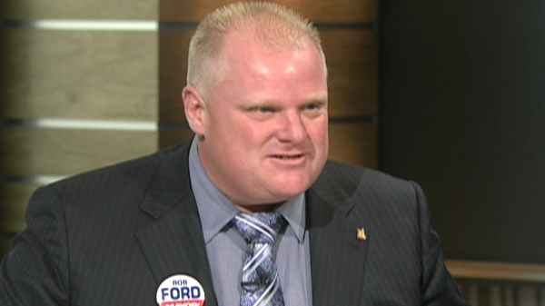 Rob Ford speaks during the TVO mayoral debate on Tuesday, Sept. 7, 2010.