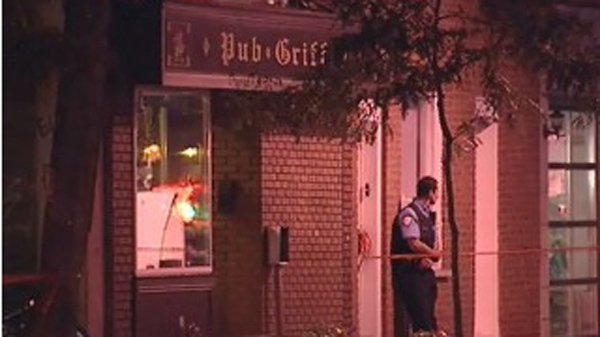 Police are hoping someone saw a vicious attack that took place outside the Griffin pub Thursday morning (Sept. 9, 2010)