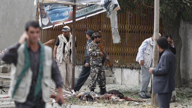 Bomber killed 2 Americans, 4 Afghans